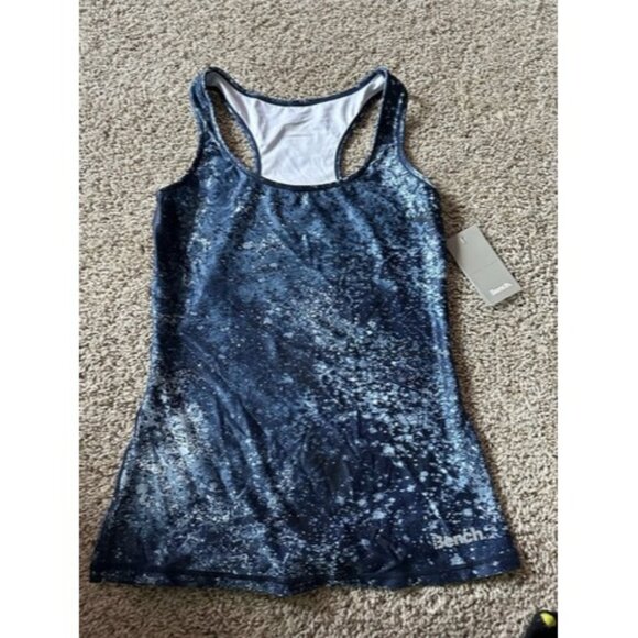 Bench Womens Blue Colorful Racerback Tank Sleeveless Active Size Small Pull Over - Picture 1 of 15